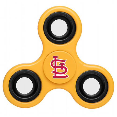 MLB St Louis Cardinals 3 Way Fidget Spinner D59 - Yellow
